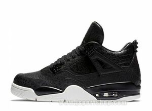 NIKE AIR JORDAN 4 RETRO PONY HAIR BLACK 28cm 819139-010