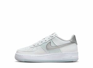 Nike GS Air Force 1 &quot;White/Pure Platinum/Football Grey/Metallic Silver&quot; 23.5cm FV3981-100