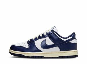Nike WMNS Dunk Low PRM &quot;Midnight Navy and White&quot; 27.5cm FN7197-100