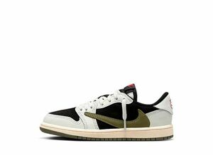 Travis Scott Nike PS Air Jordan 1 Low OG &quot;Medium Olive&quot; 18cm DZ5909-106