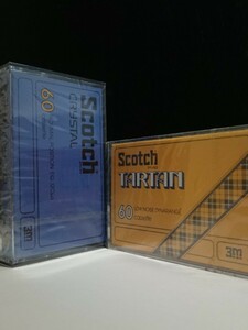 【SEALED×2◆未開封 2本】Scotch Crystal ◆TARTAN■カセットテープ スコッチ クリスタル◆タータン■住友3エム 3M■CASSETTE TAPE