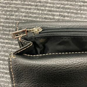 ＋ GUESS ゲス ブラック 財布 デニム レザー 黒 三つ折り 三つ折り財布 コインケース カードケース の画像5