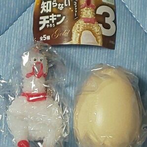 だまることを知らないチキンやろう３ ２種セット ドンキ おもちゃ ガチャ 鳴くチキン野郎 ニワトリ タマゴ 鶏卵 ミルク ベージュ