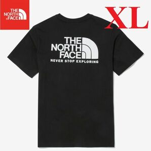 THE NORTH FACE ノースフェイス Tシャツ 半袖 ビックロゴ メンズ レディース 海外限定 黒/XL K315C