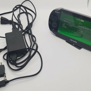 PSVITA PCH-1000 fw3.01 送料無料 1円スタート SONY PlayStation Vita VITA PsVita Sony ソニー ブラック クリスタルの画像1