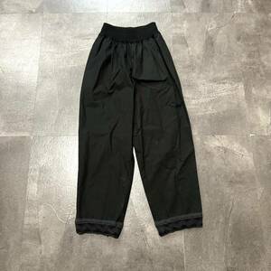 L * refined design!! ' made in Japan ' M.&KYOKO M and both koCOTTON100% cloth jogger pants size:1 lady's bottoms woman clothes BLK