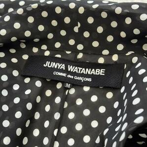 U ☆ 高級婦人服 '日本製' JUNYA WATANABE COMME des GARCONS コムデギャルソン JM-J050 AD2003 羽織りドット柄 ロングカーディガン M 上着の画像6