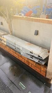  Showa era aluminium bridge 4t ( collection ) length 300mm width .30mm thickness 13mm, present condition sale 