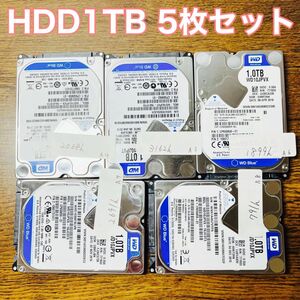 WD 1TB HDD 2.5インチ 9.5mm厚 使用時間極少