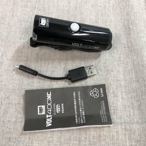 キャットアイ(CAT EYE) LEDヘッドライト VOLT400XC USB充電 ブラック HL-EL070RC 自転車