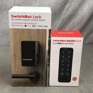 未使用品 SwitchBot スマートロック 指紋認証パッド セット Alexa スマートホーム スイッチボット オートロック 暗証番号 W1601702の画像2