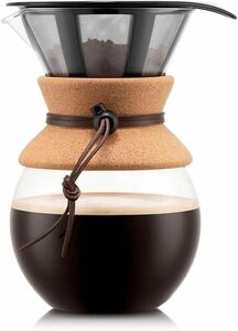  не использовался BODUM Bodum дриппер POUR OVER карниз кофеварка 1000ml пробка нержавеющая сталь фильтр стекло лабораторный стакан 11571-109GB