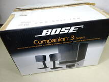 京都14☆BOSE Companion3 Series ii ボーズ スピーカーシステム 取説 元箱 音出しOK いい音します _画像10