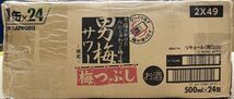 100 O29-33 1円～訳あり サッポロ 男梅サワー 梅つぶし Alc.5％ 500ml×24缶入り 1ケース　同梱不可・まとめて取引不可_画像4