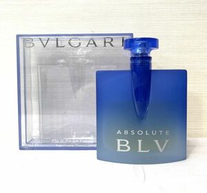 ヤ60 200848-22 中古使用品 BVLGARIブルガリ アブソリュート ブルー EDPオードパルファム 40ml ケース付き 同梱不可/単品取引のみ