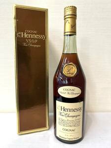 60-YR64-05 1円～ 未開栓/保管品 Hennessy ヘネシー VSOP スリム グリーンボトル 40％ 700ml 箱付 同梱不可/まとめて取引不可単品取引のみ