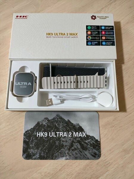 【2024年最新・新品】HK9 ULTRA 2 MAX スマートウォッチ