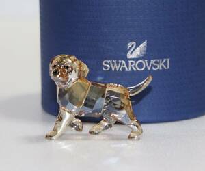 新品 本物 スワロフスキー 犬 置物 1142824 クリスタル SWAROVSKI 動物 6001