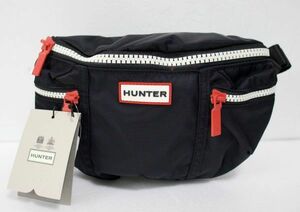  regular price 6600 new goods genuine article HUNTER UBP7020KBM BLK black black original bam bag body waist bag Hunter 2009 *