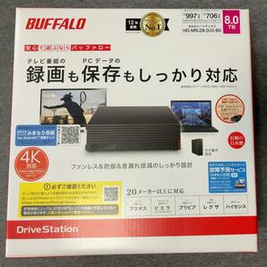 【BUFFALO】バッファロー ハードディスクドライブ(HDD) HD-NRLD8.0U3-BA [HD-NRLD-Aシリーズ 8TB USB3.0]の画像1