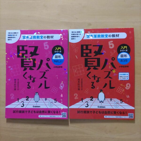 宮本算数教室の教材 賢くなるパズル 入門シリーズ 図形・やさしい & ふつう