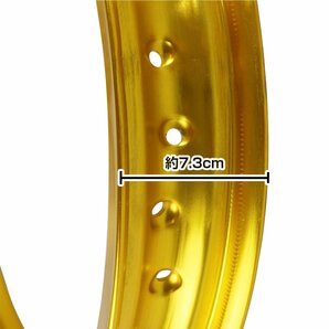 【PCD2.15×17インチ】汎用 レーシング ホイール アルミ リム 銀/シルバー 36穴 36H カブなどにおススメ！の画像4