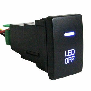 アクア NHP10系 H23.12～現在 LEDカラー：ブルー/青 ON/OFFスイッチ 増設 USBスイッチホールカバー 電源スイッチ オルタネイト式の画像1
