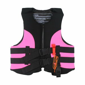  floating the best ( pipe attaching ) life jacket XXL size : dress length 53cmx width of a garment 52cmx thickness 6cm corresponding weight :75kg~85kg color : pink life jacket 