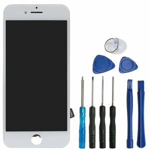 iPhone7互換用 液晶パネル 交換用 修理キット ホワイト/白 【iPhone修理工具 ディスプレイ 画面交換 交換用液晶パネル】