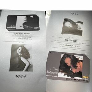 【額面18,500円】中森明菜 テレフォンカード 50度数 37枚 カードエキシビション 希少 アイドル 昭和歌謡 テレホンカード 当時物 の画像10