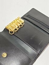 1円スタート【美品】BALLY　バリー　キーケース　6連　ブラック/ゴールド　シンプル_画像3