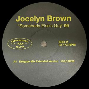 Jocelyn Brown - Somebody Else's Guy 99 激レア remix DELGADO BINI & MARTINI ダンクラ