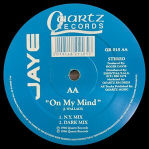 Jaye - On My Mind 12inch UK R&B 激レア マイナー盤 MTUME Juicy Fruit 大ネタの画像2