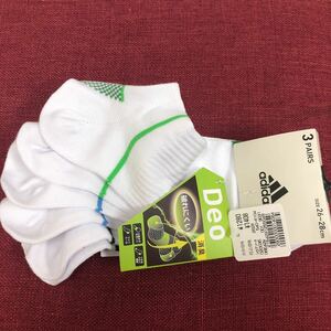  tag attaching adidas men's socks 26~28.3 pair 1 collection white spring summer direction 
