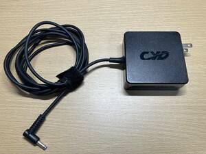 【使用数回/美品】CYD 65W ACアダプター PC充電器 HP対応 入力100-240V 50-60Hz 出力19.5V 3.33A 65W コネクタサイズ4.5*3.0mm