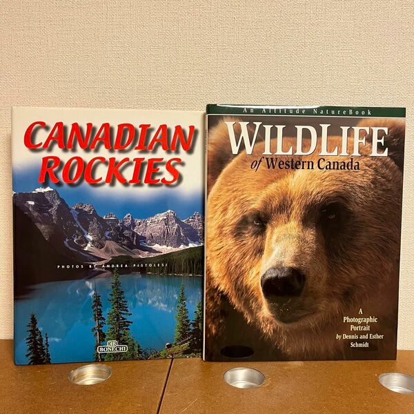 カナダ写真集　2冊セット　ハードカバー　動物　カナディアンロッキー