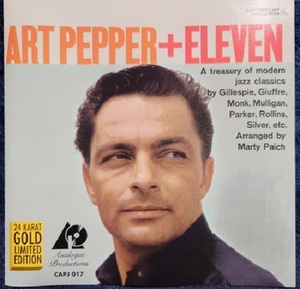 ART PEPPER アート・ペッパー + ELEVEN ～MODERN JAZZ CLASSICS 24KゴールドCD/ANALOGPRODUCTIONS 送料無料