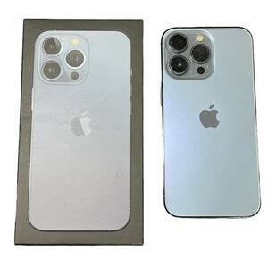 【中古品】初期化済 Apple iPhone13PRO シエラブルー 128GB MLUK3J/A バッテリー83％ SIMフリー ソフトバンク 判定:△ L61576RL