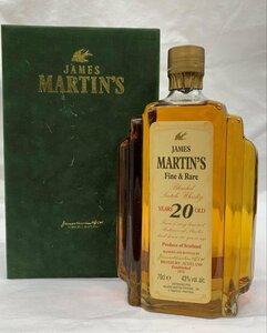 GIT4-7【送料無料・未開封品】JAMES MARTIN`S ジェームズ マーティン FINE&RARE 20年 スコッチ ウイスキー 700ml 43%＊同梱不可