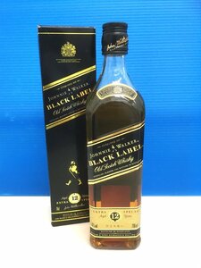 aet2483 【送料無料・未開栓】 ジョニーウォーカー JOHNNIE WALKER ブラックラベル BLACK LABEL 12年 EXTRA SPECIAL 黒キャップ 700ml 40%