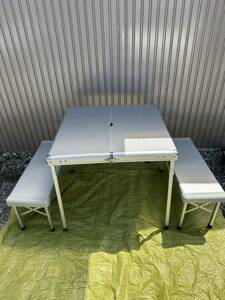折りたたみテーブル Coleman アウトドア バーベキュー テーブル 軽量 アルミ キャンプ ベンチ 