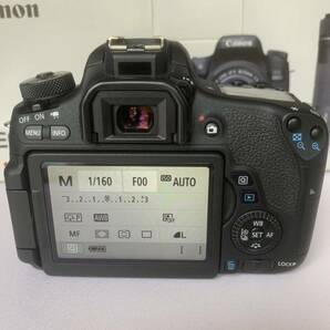 Canon キャノン 一眼レフEOS 8000D ダブルズームキット(18-55/55-250)箱、説明書付きの画像5