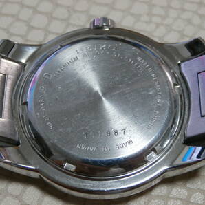 SEIKO セイコー 5J21-0AB0 自動巻き発電式 腕時計 ブライツ キネティック オートリレー チタン 純正ベルト 二次電池交換済みの画像3