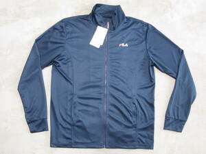  unused tag attaching *FILA light ground. jersey jacket men's L navy filler 