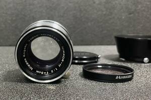 ★希少フード付★　ニコン Nikon NIKKOR-H 50mm F2 L39 黒帯 