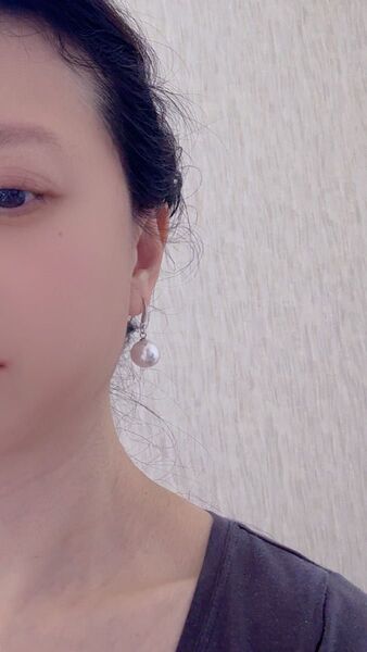 貝パール シルバーS925 刻印 ピアス レディースアクセサリー 12mm