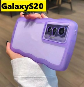 GalaxyS20 ウェーブエッジ なみなみ　可愛いケース　Galaxyケース 