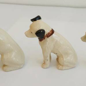 ニッパー犬  VICTOR  ビクター犬  まとめて 6体  昭和レトロ   アンティーク  陶器人形  コレクションの画像6