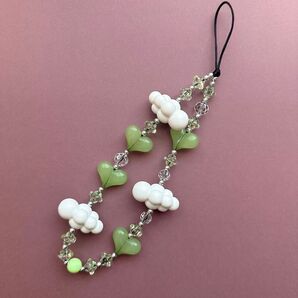 String Ting スマホストラップ グリーン ストリングスティング