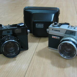 ★キャノネット 2台 Canonet QL17 GⅢ ブラック ＆ シルバー 40mm f1.7 レンジファインダー コンパクトカメラ 動作確認済 美品!!★の画像1